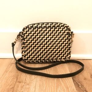 NWT CLARE V. Zigzag Woven Midi Sac
